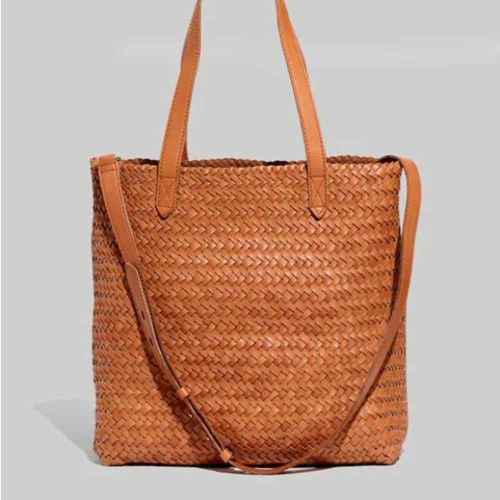 Madewell Medium Woven Transport tote